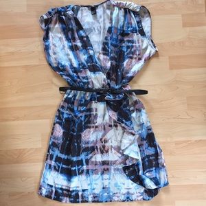 H&M printed Dress with ruffle bottom